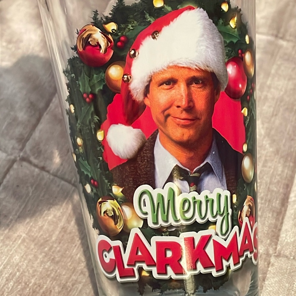 Christmas Vacation Movie Pint Christmas Wreath Merry Clarkmas Beer Glass